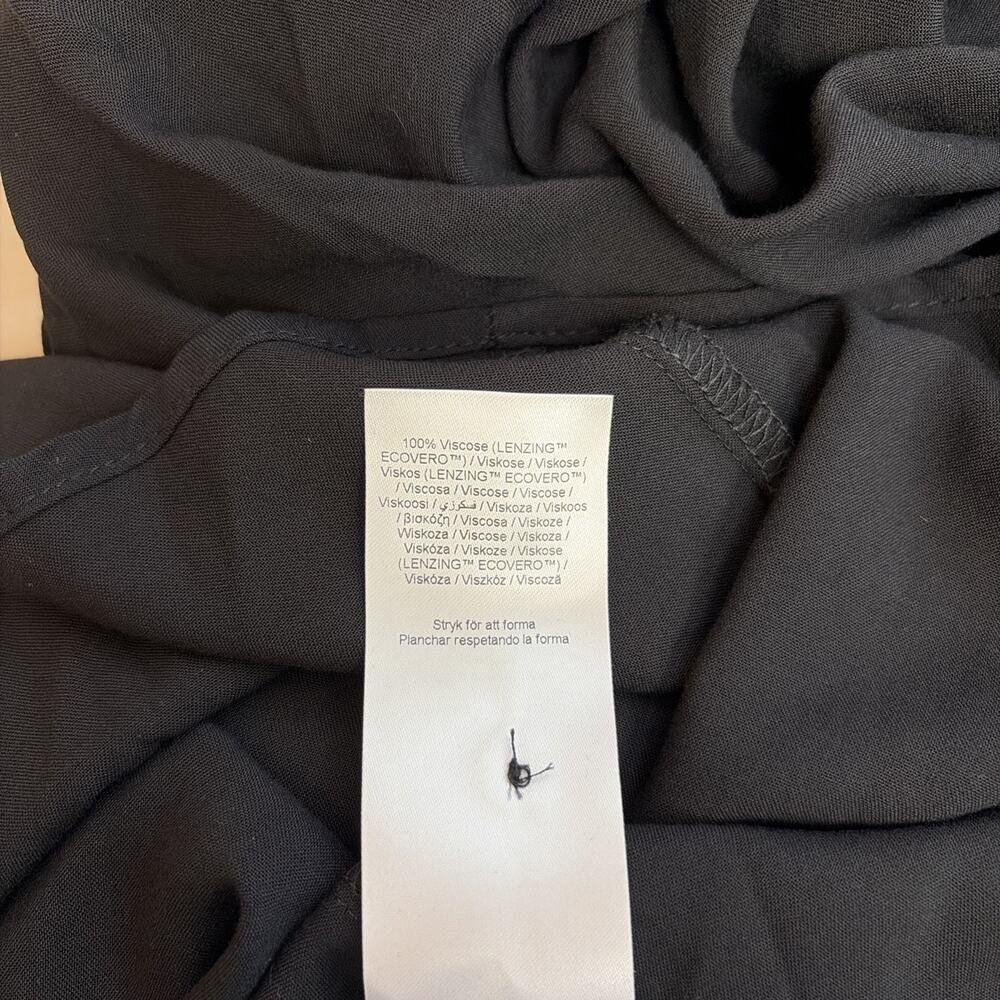 NWT Soya Concept Black Button Up Maxi Shirt Dress Duster XS Scandi Minimalist - Picture 10 of 10